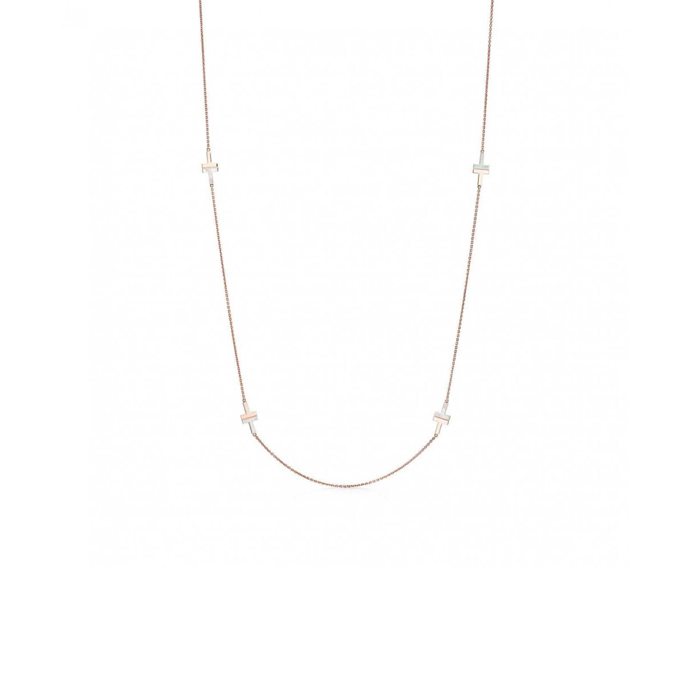 TIFFANY T MOTHER-OF-PEARL STATION NECKLACE 66886220